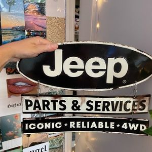 JEEP SIGN ADHESIVE STICK PLATE BEACH VSCO